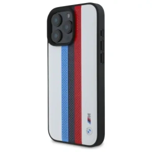 Kup Etui BMW BMHMP16X23PUPTH Apple iPhone 16 Pro Max hardcase M Perf. Tricolor Printed Stripes MagSafe biały/white - BMW786 - {ean13} - Sklep Home Screen