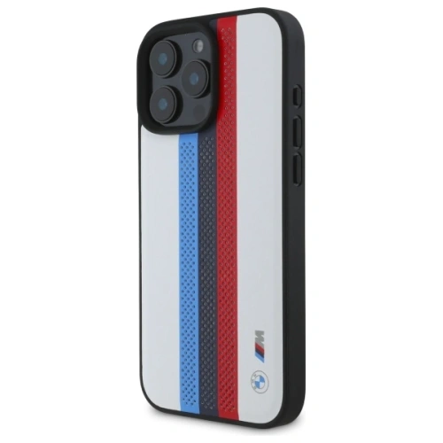 Kup Etui BMW BMHMP16X23PUPTH Apple iPhone 16 Pro Max hardcase M Perf. Tricolor Printed Stripes MagSafe biały/white - BMW786 - {ean13} - Sklep Home Screen
