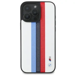 Kup Etui BMW BMHMP16X23PUPTH Apple iPhone 16 Pro Max hardcase M Perf. Tricolor Printed Stripes MagSafe biały/white - BMW786 - {ean13} - Sklep Home Screen
