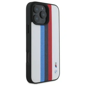 Kup Etui BMW BMHMP16X23PUPTH Apple iPhone 16 Pro Max hardcase M Perf. Tricolor Printed Stripes MagSafe biały/white - BMW786 - {ean13} - Sklep Home Screen