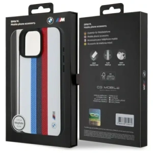 Kup Etui BMW BMHMP16X23PUPTH Apple iPhone 16 Pro Max hardcase M Perf. Tricolor Printed Stripes MagSafe biały/white - BMW786 - {ean13} - Sklep Home Screen