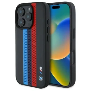 Kup BMW BMHMP16X23PUPTK Apple iPhone 16 Pro Max hardcase M Perf. Tricolor Printed Stripes MagSafe fekete - BMW787 - {ean13} - Sklep Home Screen