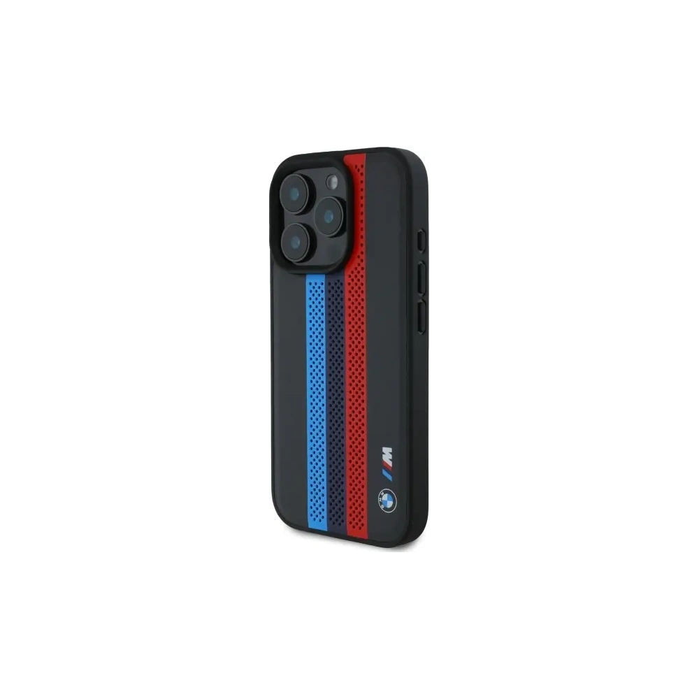 Etui BMW BMHMP16X23PUPTK Apple iPhone 16 Pro Max hardcase M Perf. Tricolor Printed Stripes MagSafe czarny/black