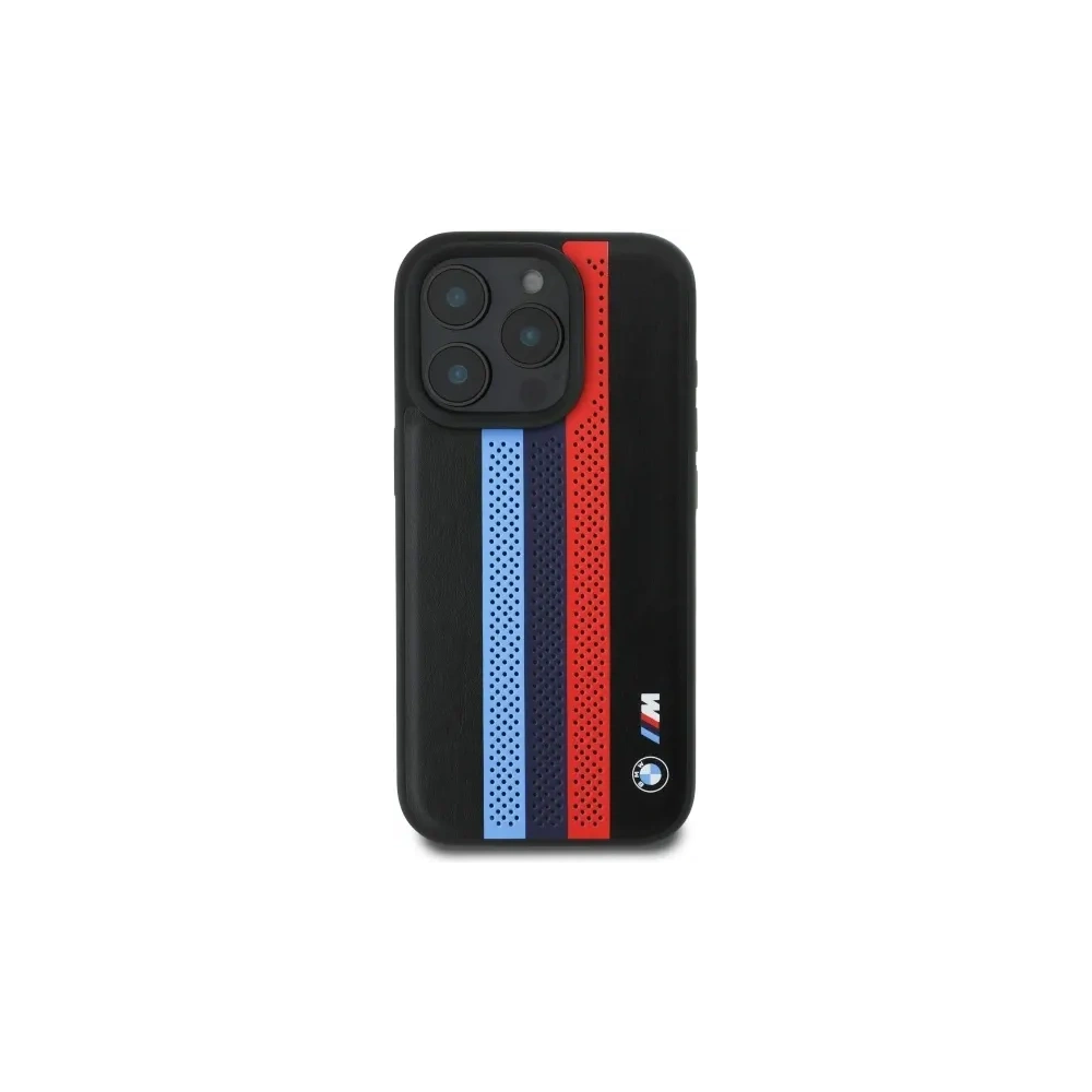 Etui BMW BMHMP16X23PUPTK Apple iPhone 16 Pro Max hardcase M Perf. Tricolor Printed Stripes MagSafe czarny/black