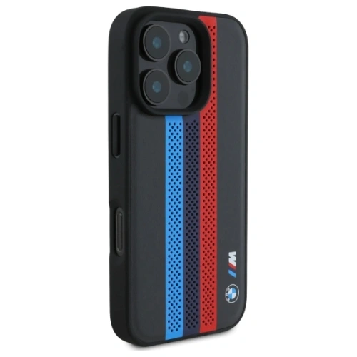 Kup BMW BMHMP16X23PUPTK Apple iPhone 16 Pro Max hardcase M Perf. Tricolor Printed Stripes MagSafe fekete - BMW787 - {ean13} - Sklep Home Screen