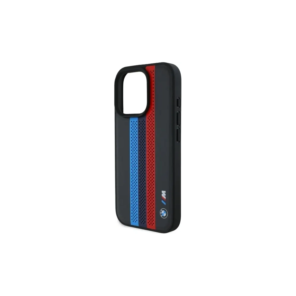 Etui BMW BMHMP16X23PUPTK Apple iPhone 16 Pro Max hardcase M Perf. Tricolor Printed Stripes MagSafe czarny/black
