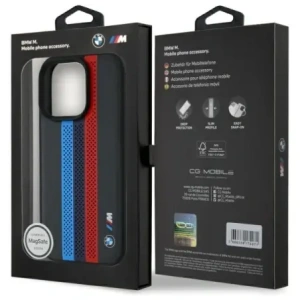 Kup BMW BMHMP16X23PUPTK Apple iPhone 16 Pro Max Hardcase M Perf. Tricolor Gedruckte Streifen MagSafe schwarz - BMW787 - {ean13} - Sklep Home Screen