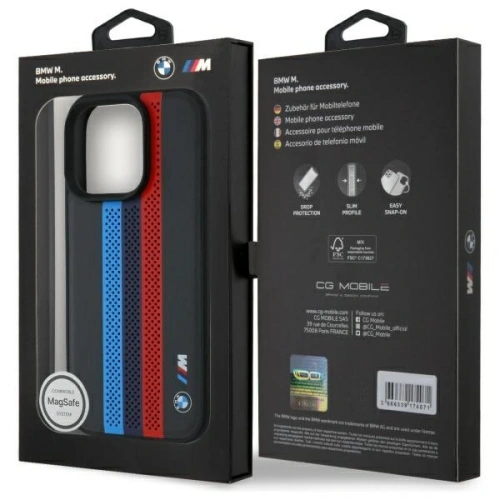 Kup BMW BMHMP16X23PUPTK Apple iPhone 16 Pro Max hardcase M Perf. Tricolor Printed Stripes MagSafe fekete - BMW787 - {ean13} - Sklep Home Screen