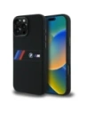Etui BMW BMHMP16X23SAXK Apple iPhone 16 Pro Max hardcase silikonový střední pruh MagSafe černý/black