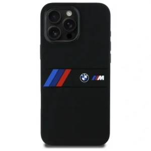 Kup Etui BMW BMHMP16X23SAXK Apple iPhone 16 Pro Max hardcase Silicone Middle Stripe MagSafe czarny/black - BMW788 - {ean13} - Sklep Home Screen