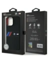Buy BMW BMHMP16X23SAXK Apple iPhone 16 Pro Max hardcase Silicone Middle Stripe MagSafe black - BMW788 - {ean13} - Home Screen Store Europe
