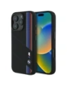 BMW BMHMP16X23SCUK Apple iPhone 16 Pro Max Hartschale Silikon Schnitt Tricolor Linien MagSafe schwarz