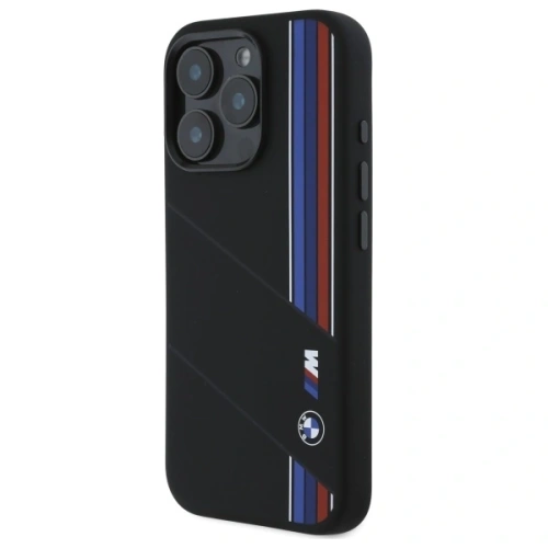 Kup Etui BMW BMHMP16X23SCUK Apple iPhone 16 Pro Max hardcase Silicone Cut Tricolor Lines MagSafe černý/black - BMW789 - {ean13} - Sklep Home Screen