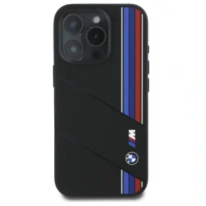 Kup Etui BMW BMHMP16X23SCUK Apple iPhone 16 Pro Max hardcase Silicone Cut Tricolor Lines MagSafe černý/black - BMW789 - {ean13} - Sklep Home Screen