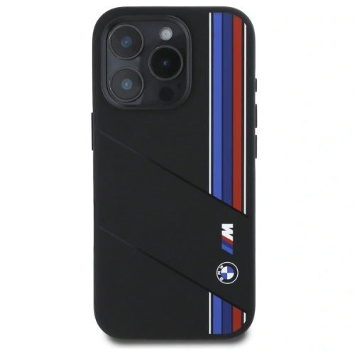 Kup Etui BMW BMHMP16X23SCUK Apple iPhone 16 Pro Max hardcase Silicone Cut Tricolor Lines MagSafe černý/black - BMW789 - {ean13} - Sklep Home Screen