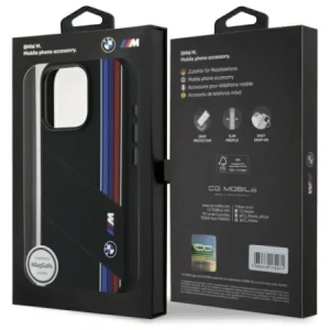 Kup Etui BMW BMHMP16X23SCUK Apple iPhone 16 Pro Max hardcase Silicone Cut Tricolor Lines MagSafe černý/black - BMW789 - {ean13} - Sklep Home Screen