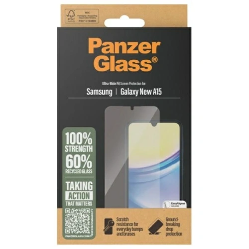 Kup Szkło hartowane PanzerGlass Ultra-Wide Fit Samsung Galaxy A16 4G / A16 5G - PZG734 - {ean13} - Sklep Home Screen