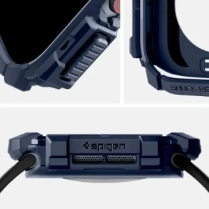 Kup Etui Spigen Rugged Armor Apple Watch 10 46mm Navy Blue - SPN16568 - {ean13} - Sklep Home Screen