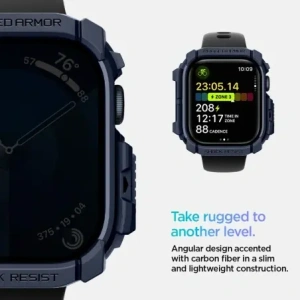 Kup Etui Spigen Rugged Armor Apple Watch 10 46mm Navy Blue - SPN16568 - {ean13} - Sklep Home Screen
