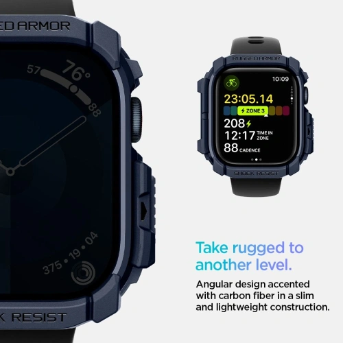 Kup Etui Spigen Rugged Armor Apple Watch 10 46mm Navy Blue - SPN16568 - {ean13} - Sklep Home Screen