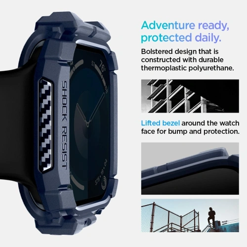 Kup Etui Spigen Rugged Armor Apple Watch 10 46mm Navy Blue - SPN16568 - {ean13} - Sklep Home Screen