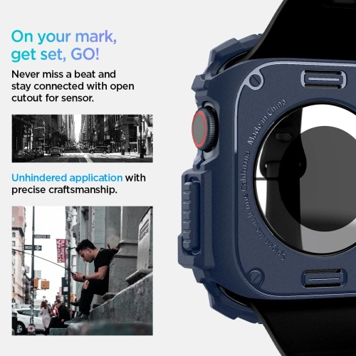 Kup Etui Spigen Rugged Armor Apple Watch 10 46mm Navy Blue - SPN16568 - {ean13} - Sklep Home Screen
