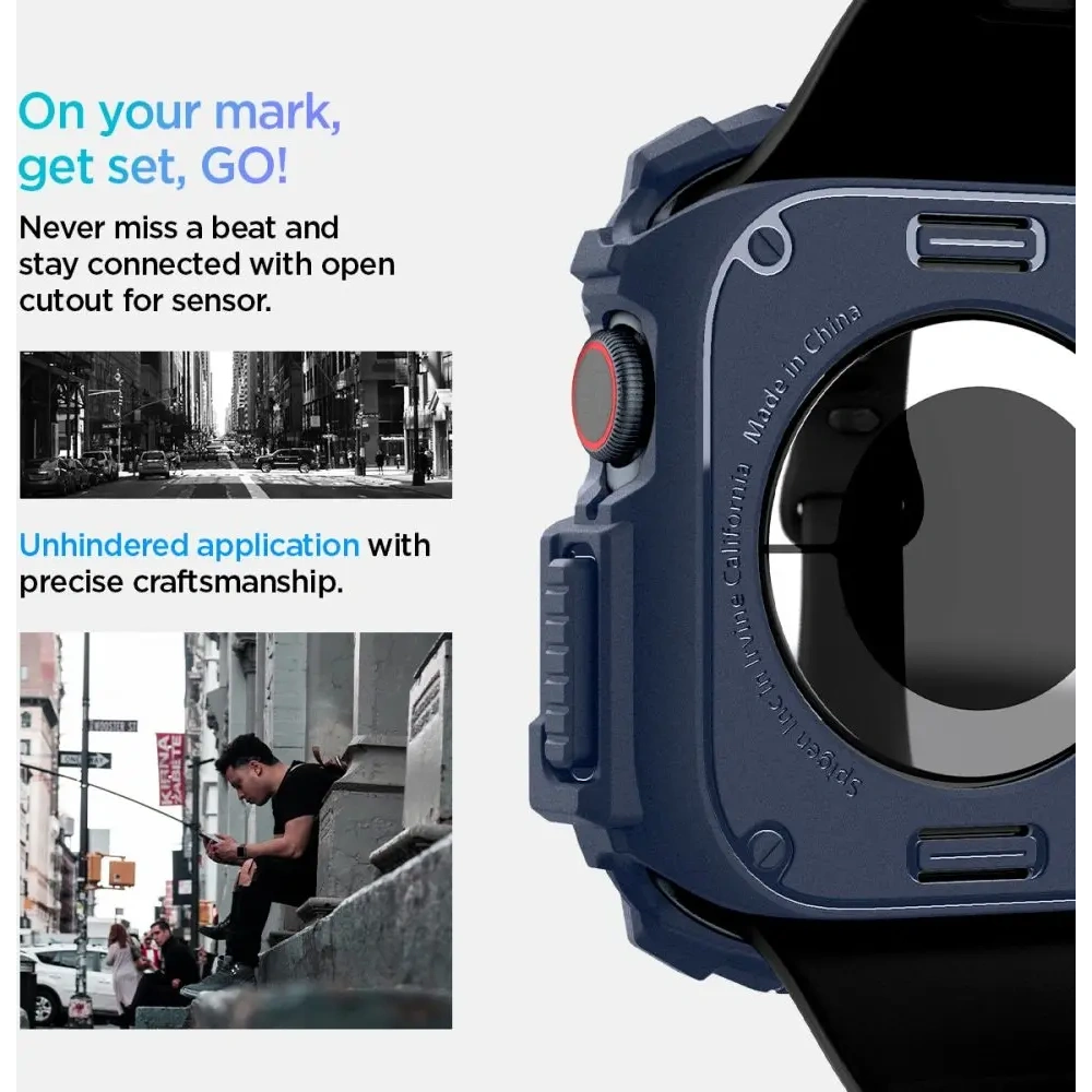 Etui Spigen Rugged Armor Apple Watch 10 / 11 46mm Navy Blue