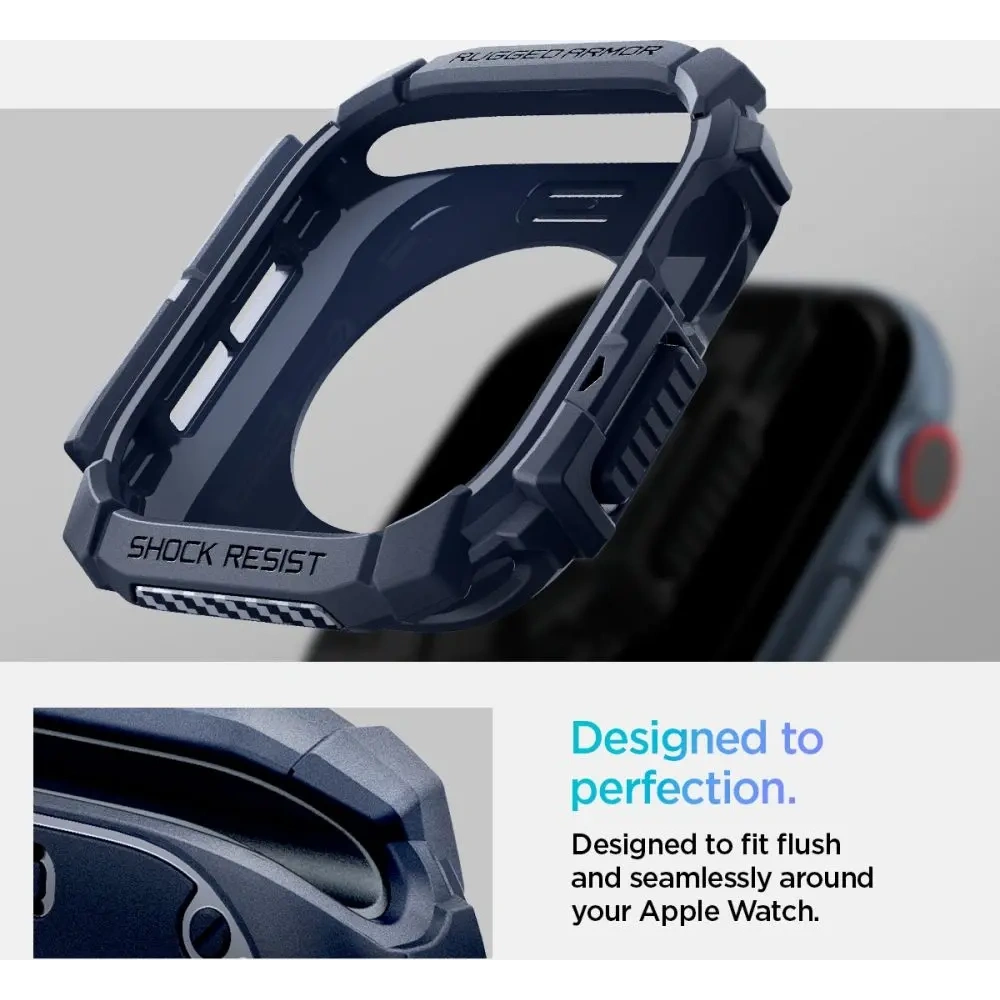 Etui Spigen Rugged Armor Apple Watch 10 / 11 46mm Navy Blue