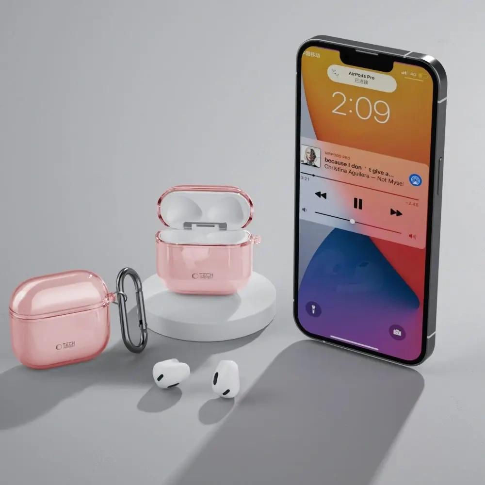 Etui Tech-Protect Flexair Apple AirPods 4 Baby Pink