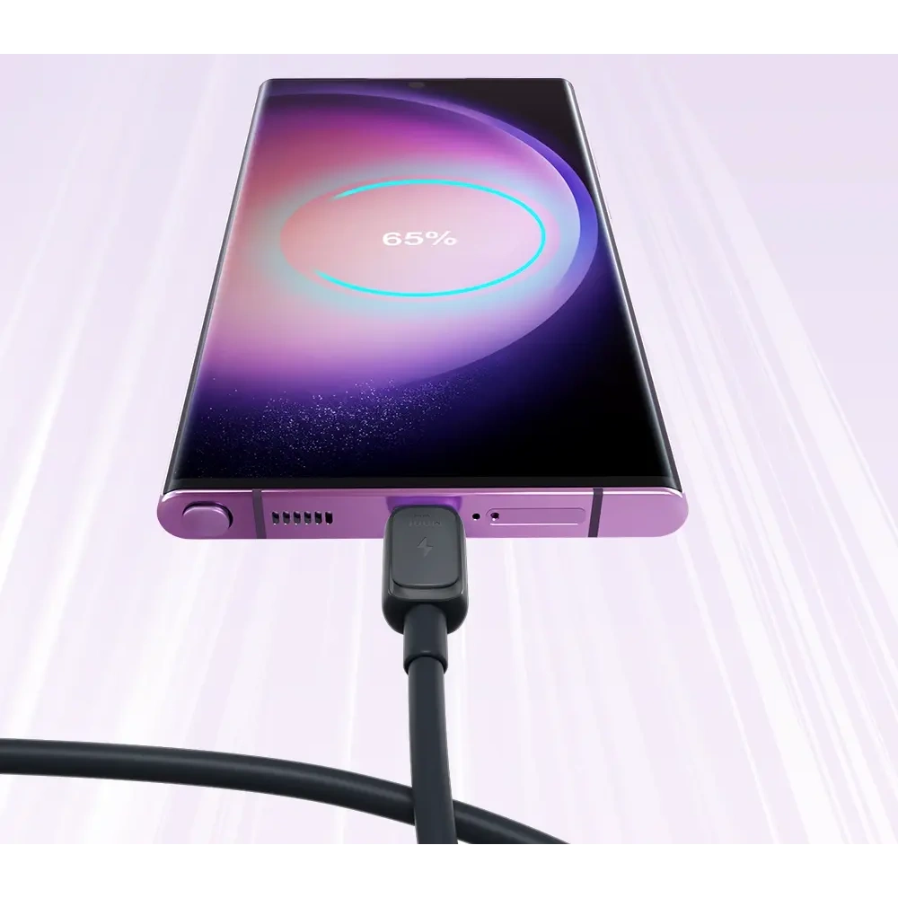 Kabel Joyroom Multi-Color Series A14 USB-C / USB-C 60W 1.2 m czarny