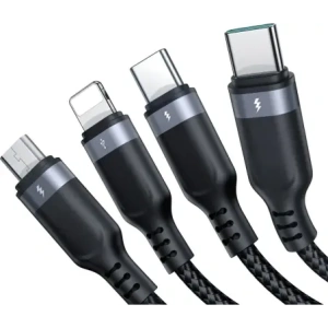 Buy Joyroom Multi-Use Series S-A18 cable USB-A / 2xUSB-C, Lightning, microUSB 1.2m black - JYR1098 - {ean13} - Home Screen Store Europe