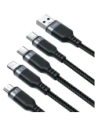 Kup Joyroom Multi-Use Series S-A18 kábel USB-A / 2xUSB-C, Lightning, microUSB 1.2m fekete - JYR1098 - {ean13} - Sklep Home Screen