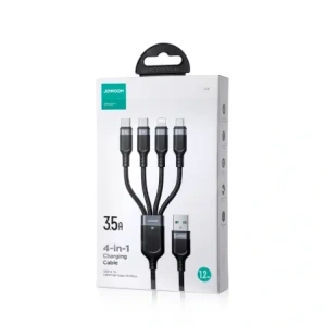 Buy Joyroom Multi-Use Series S-A18 cable USB-A / 2xUSB-C, Lightning, microUSB 1.2m black - JYR1098 - {ean13} - Home Screen Store Europe