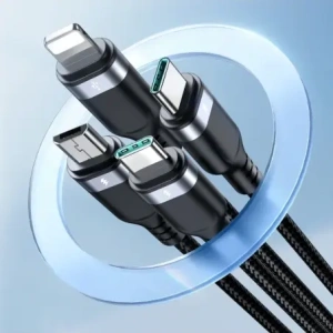 Kabel Joyroom Multi-Use Series S-A18 USB-A / 2xUSB-C, Lightning, microUSB 1.2m černý