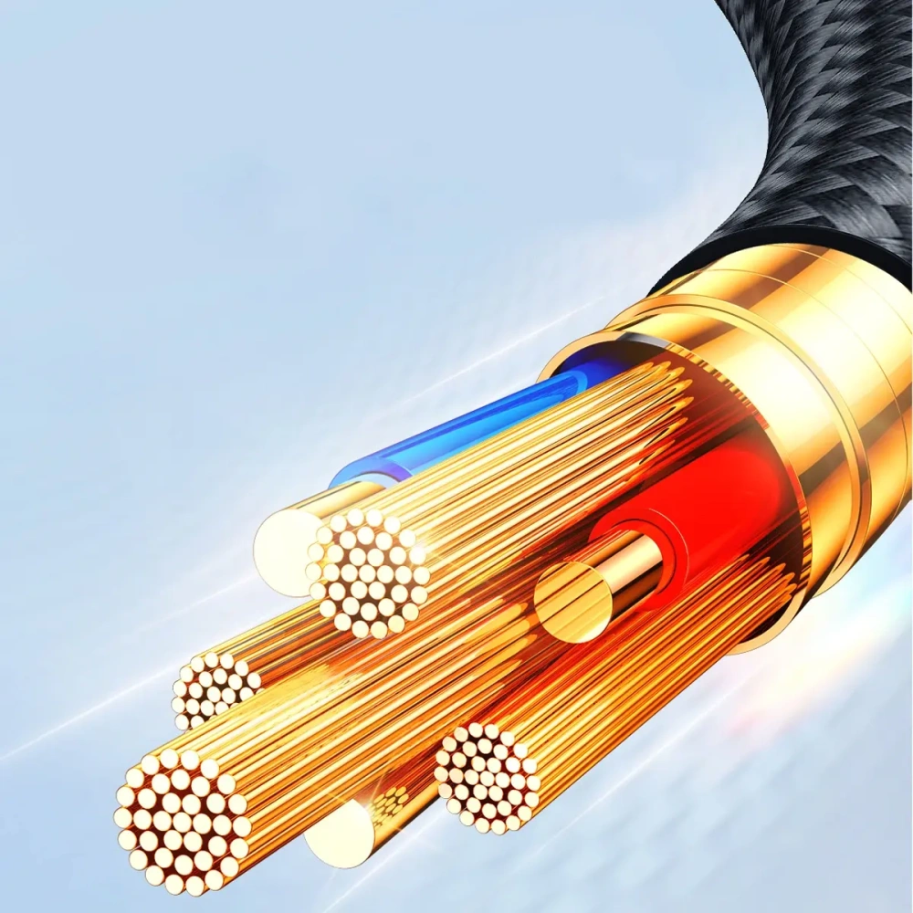 Kabel Joyroom Multi-Use Series S-A18 USB-A / 2xUSB-C, Lightning, microUSB 1.2m czarny