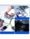 Kup Joyroom Multi-Use Series S-A18 kábel USB-A / 2xUSB-C, Lightning, microUSB 1.2m fekete - JYR1098 - {ean13} - Sklep Home Screen