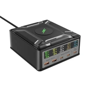 Kup Nabíjecí stanice Blitzwolf BW-S28 260W, 2xUSB-A, 3xUSB-C, 15W (černá) - BLZ630 - {ean13} - Sklep Home Screen