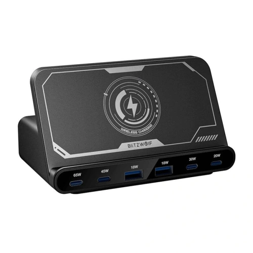 Kup Statie de încărcare Blitzwolf BW-S27 160W, 2xUSB-A, 4xUSB-C, 15W (negru) - BLZ631 - {ean13} - Sklep Home Screen