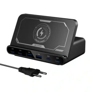Kup Nabíjecí stanice Blitzwolf BW-S27 160W, 2xUSB-A, 4xUSB-C, 15W (černá) - BLZ631 - {ean13} - Sklep Home Screen