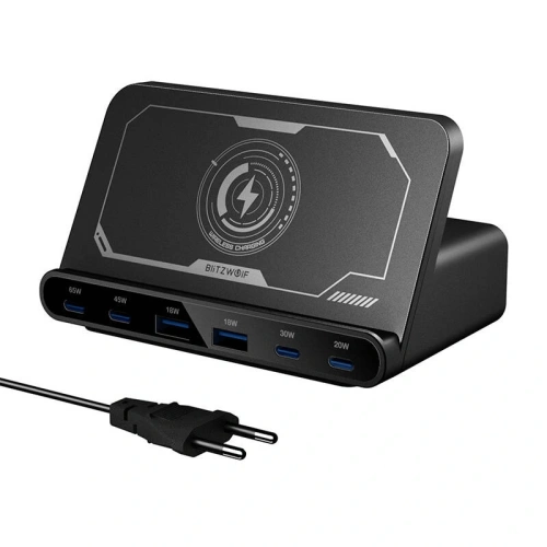 Kup Blitzwolf töltőállomás BW-S27 160W, 2xUSB-A, 4xUSB-C, 15W (fekete) - BLZ631 - {ean13} - Sklep Home Screen