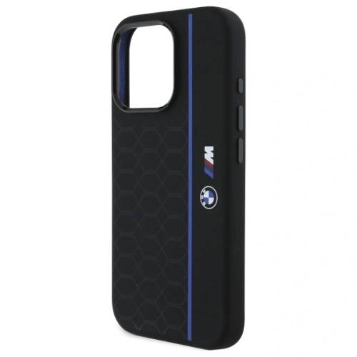 Kup BMW BMHMP16X23SHEB Apple iPhone 16 Pro Max Hartschale Silikon Hexagon Blau Linie MagSafe schwarz - BMW790 - {ean13} - Sklep Home Screen