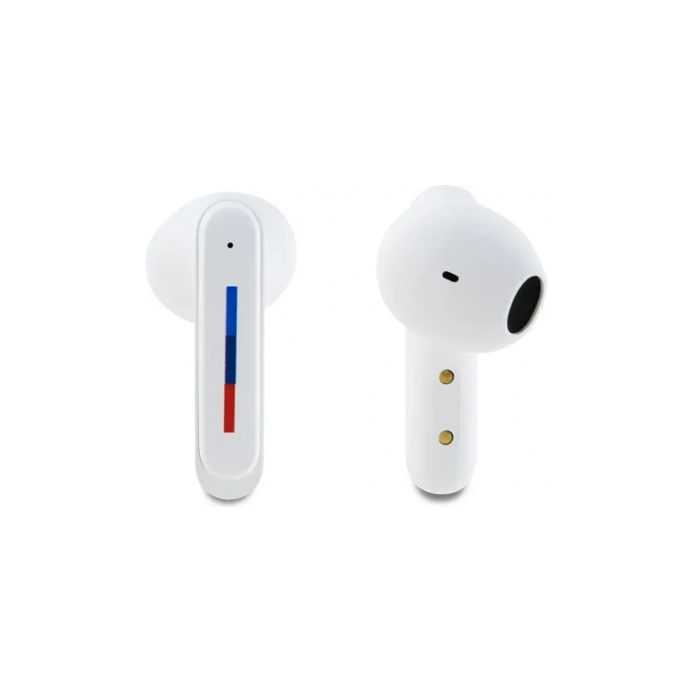 Bezprzewodowe słuchawki douszne BMW Bluetooth 5.3 BMBEMIATP20LOH TWS + stacja dokująca Printed Logos biały/white