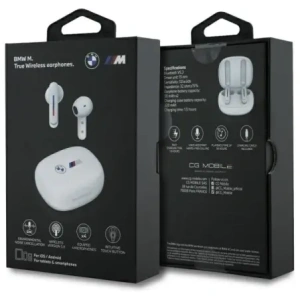 Kup Bezdrátová sluchátka do uší BMW Bluetooth 5.3 BMBEMIATP20LOH TWS + dokovací stanice Tisknuté loga bílá/white - BMW792 - {ean13} - Sklep Home Screen
