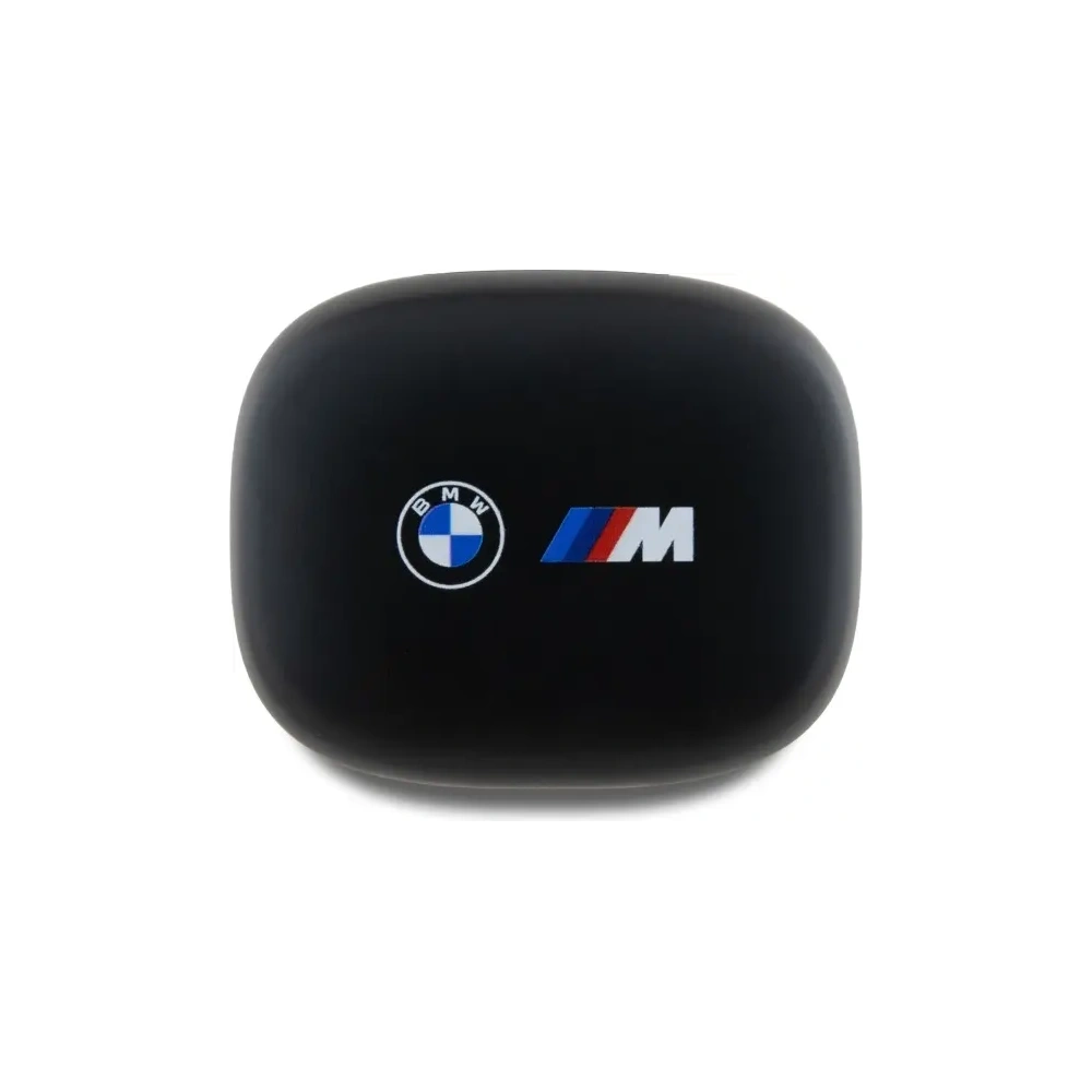 Bezprzewodowe słuchawki douszne BMW Bluetooth 5.3 BMBEMIATP20LOK TWS + stacja dokująca Printed Logos czarny/black