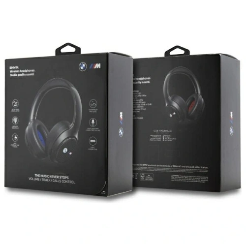 Kup Bezdrátová sluchátka přes uši BMW Bluetooth 5.3 ANC BMBHKL601MTCAK Encmetal Logos černá/black - BMW794 - {ean13} - Sklep Home Screen