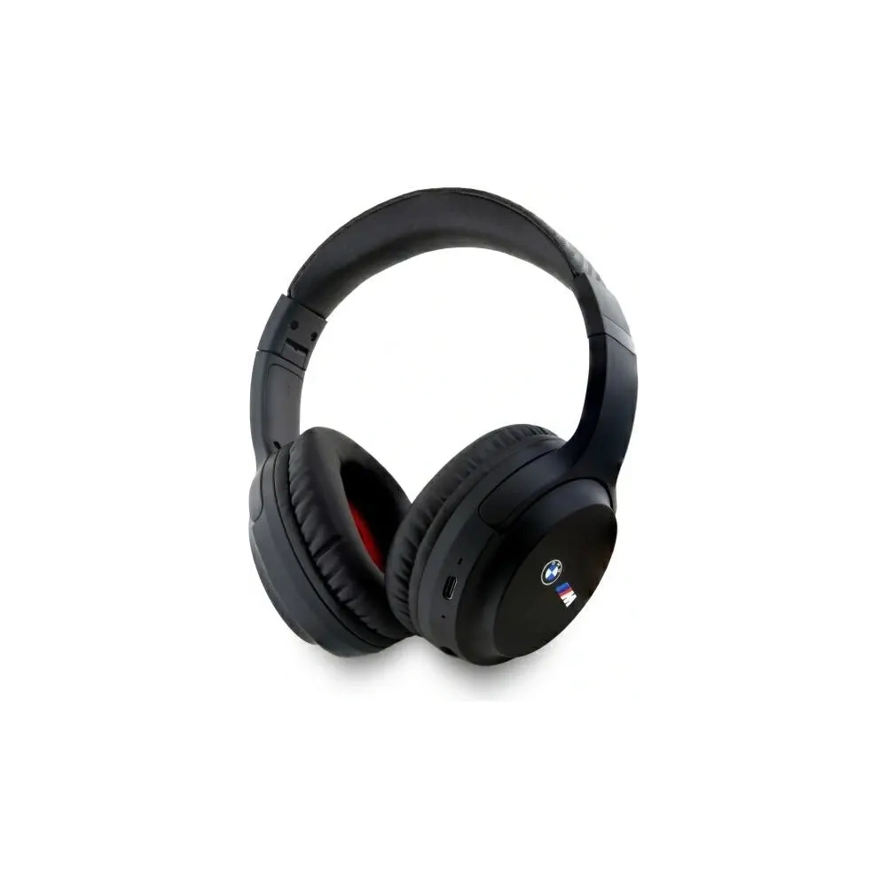 Bezprzewodowe słuchawki nauszne BMW Bluetooth 5.3 ENC BMBHMIAV27MBCTK Printed Logos czarny/black