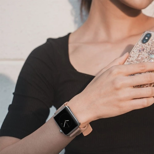 Kup UNIQ Mondain Apple Watch 4/5/6/7/SE/8/9/Ultra 44/45/49mm Echtes Leder beige/sand - UNIQ162SNDBEI - {ean13} - Sklep Home Screen