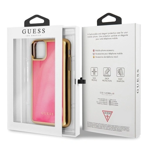 Kup Etui Guess GUHCN61GLTRPI Apple iPhone 11 różowy/pink hard case Glow in the Dark Sand Matte - GUE397PNK - {ean13} - Sklep Home Screen