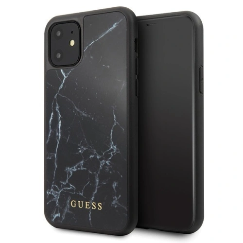 Kup Guess Apple Tasche GUHCN61HYMABK iPhone 11 schwarz/schwarz Marmorglas - GUE398BLK - {ean13} - Sklep Home Screen
