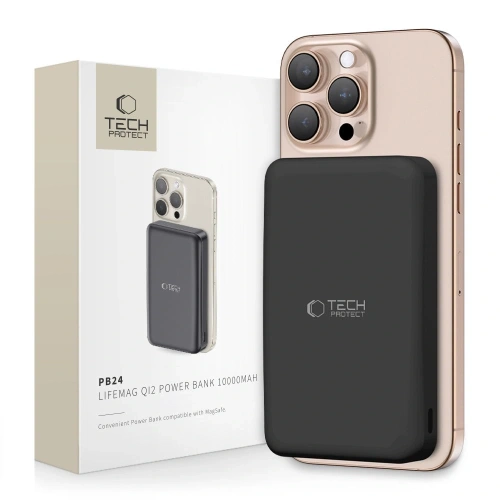 Kup Tech-Protect PB24 LifeMag Qi2 MagSafe Baterie externă 10000mah Neagră - THP3574 - {ean13} - Sklep Home Screen
